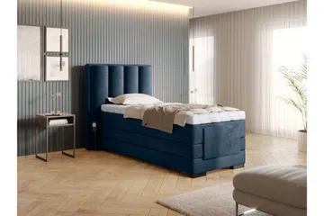 Banti Justerbar Kontinentalseng 90x200 cm - Blå - Møbler - Senge - Elevationsseng