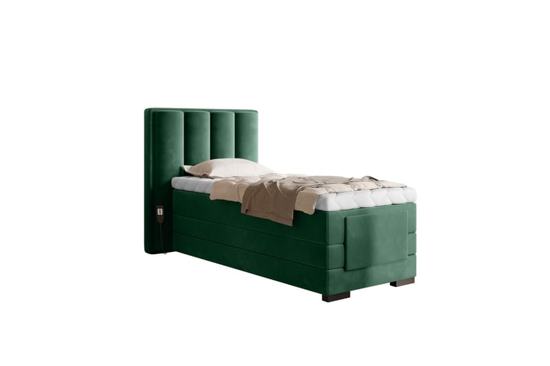 Banti Justerbar Kontinentalseng 90x200 cm - Grøn - Møbler - Senge - Elevationsseng