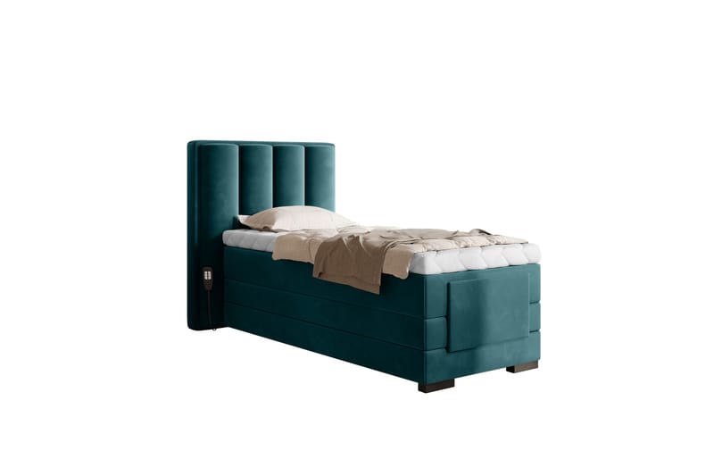 Banti Justerbar Kontinentalseng 90x200 cm - Turkis - Møbler - Senge - Elevationsseng