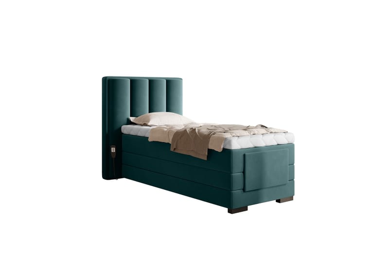 Banti Justerbar Kontinentalseng 90x200 cm - Turkis - Møbler - Senge - Elevationsseng