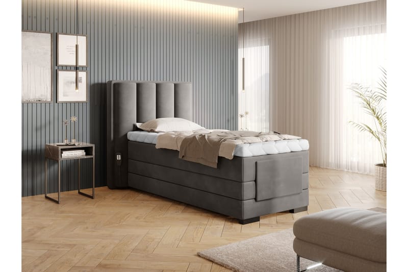 Banti Justerbar Ställbar 90x200 cm - Grå - Møbler - Senge - Elevationsseng