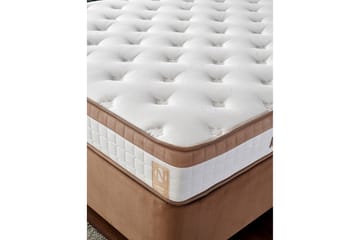 Latrona Kontinentalseng Dobbelt 180x200 cm - Lysebrun - Møbler - Senge - Elevationsseng