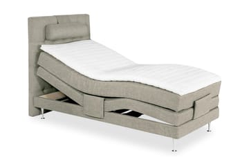 Sheraton Elevationsseng 90x200 Medium Linonso - Beige - Møbler - Senge - Elevationsseng