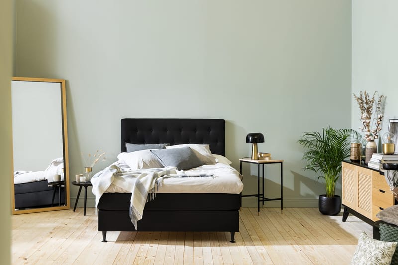 Ella Sengepakke 120x200 cm - Sort - Møbler - Senge - Komplet sengepakke