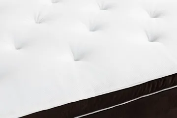 Ella Sengepakke 160x200 cm Pikeret Gavl - Brun / velour - Møbler - Senge - Komplet sengepakke