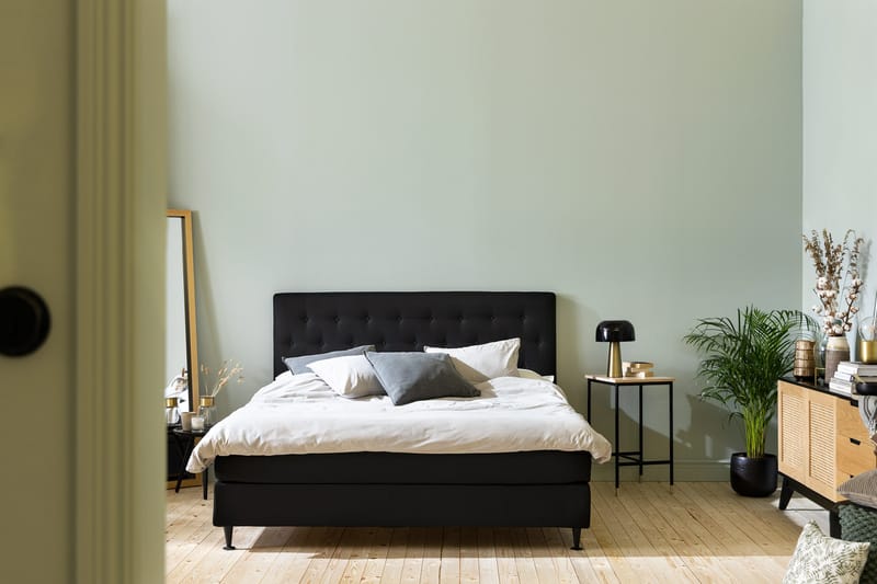 Ella Sengepakke 180x200 cm - Sort - Møbler - Senge - Komplet sengepakke