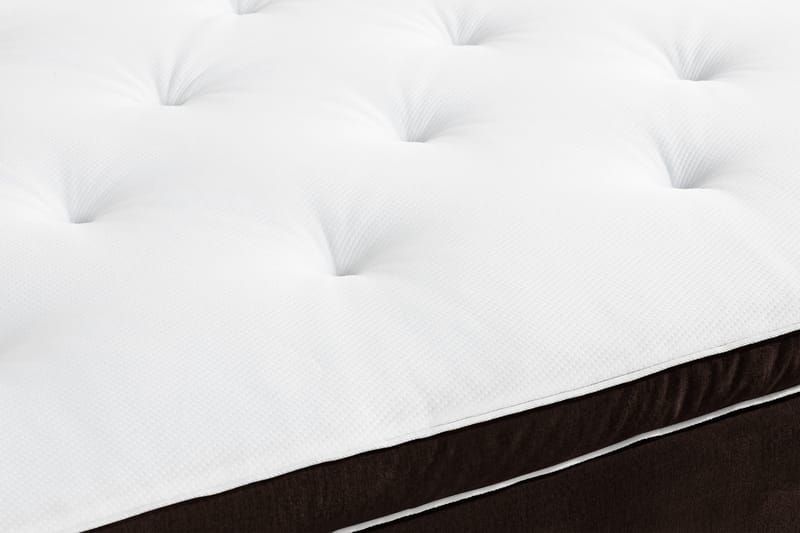 Ella Sengepakke 90x200 cm Ternet Gavl - Brun / velour - Møbler - Senge - Komplet sengepakke