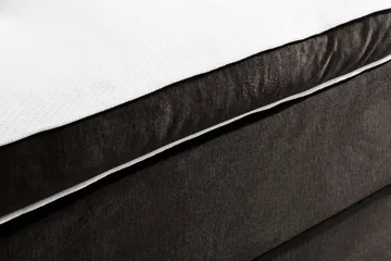Ella Sengepakke 90x200 cm Ternet Gavl - Mørkegrå / velour - Møbler - Senge - Komplet sengepakke