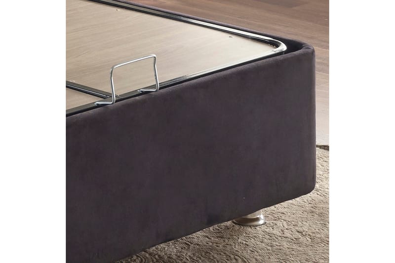 Endulanie Sengeramme med Sengegavl Singel 120x200 cm - Sort - Møbler - Senge - Komplet sengepakke