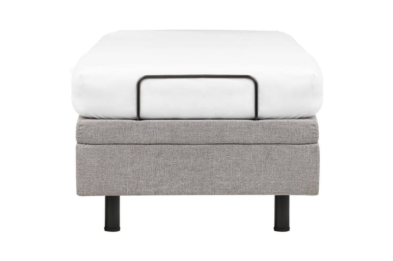 Enkelsäng Beliani Duke II Beige-Svart, 80x200 cm Grey - Møbler - Senge - Enkeltsenge