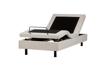 Enkelsäng Beliani Duke II Ljusbeige, 90x200 cm Beige - Møbler - Senge - Enkeltsenge