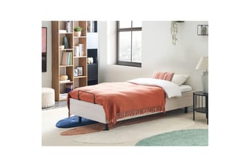 Enkelsäng Beliani Duke II Ljusbeige, 90x200 cm Beige - Møbler - Senge - Enkeltsenge