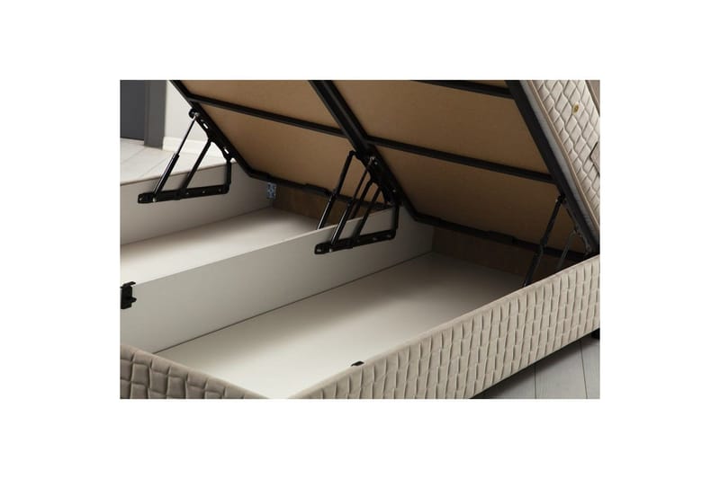 Enkeltmadras, base og hovedgærde Sudamal Sæt Brun - 120 x 114 x 200 cm - Møbler - Senge - Komplet sengepakke