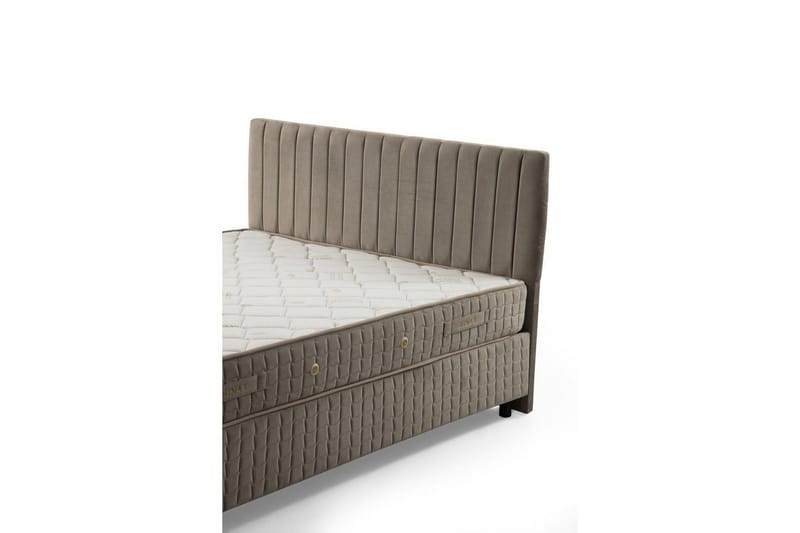 Enkeltmadras, base og hovedgærde Sudamal Sæt Brun - 120 x 114 x 200 cm - Møbler - Senge - Komplet sengepakke