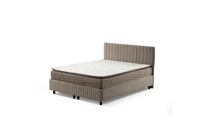 Enkeltmadras, base og hovedgærde Sudamal Sæt Brun, 120 x 114 x 200 cm