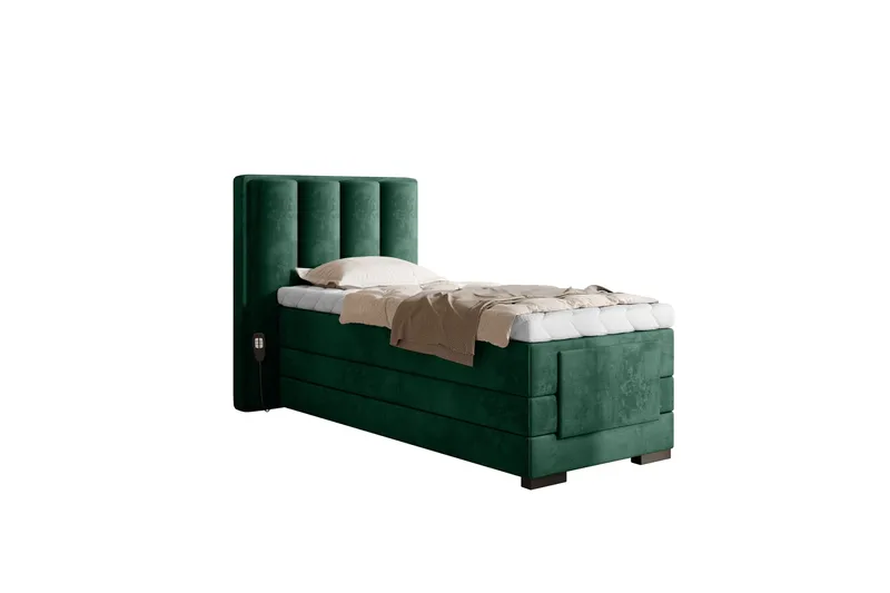 Banti Justerbar Kontinentalseng 90x200 cm, Grøn