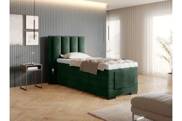 Banti Justerbar Kontinentalseng 90x200 cm - Grøn - Møbler - Senge - Enkeltsenge