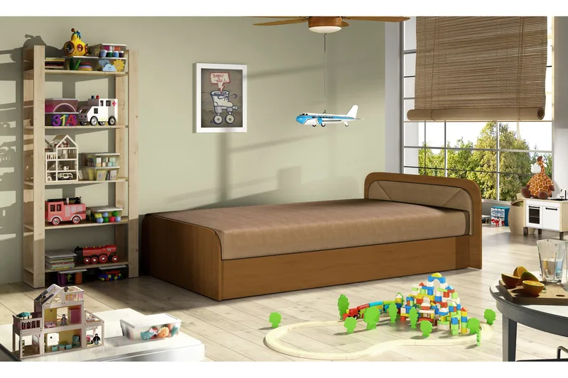 Bohi Rammeseng 80x190 cm - Brun - Møbler - Senge - Sengeramme & sengestel