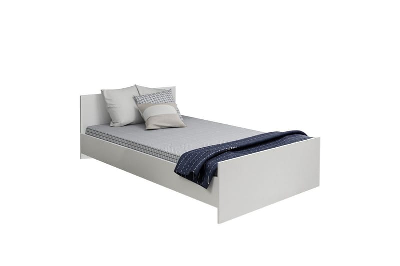 Enkeltseng Fruitland Sengramme Hvid - 125 x 72 x 204 cm - Møbler - Senge - Sengeramme & sengestel