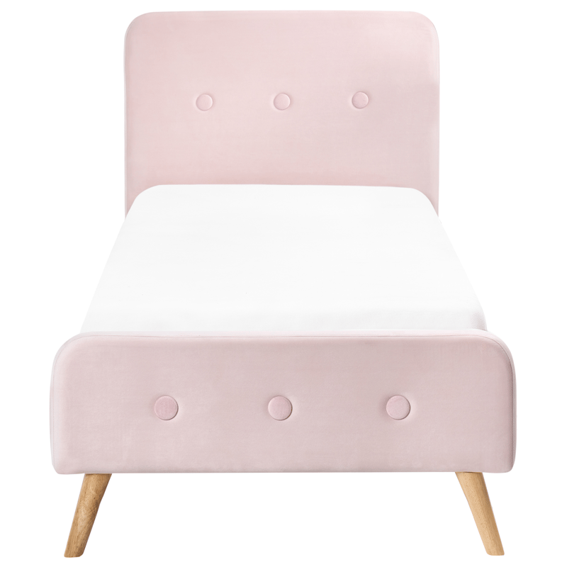 Enkeltseng Rennes - Pastelrosa - Møbler - Senge - Sengeramme & sengestel