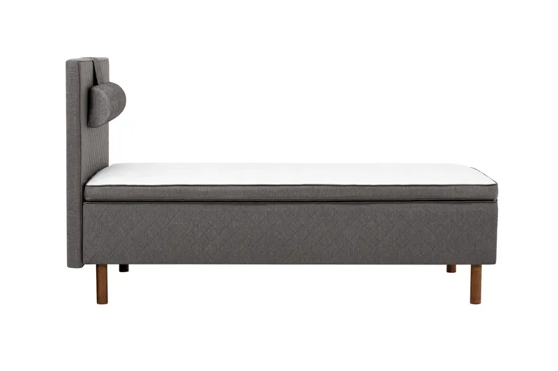 Sundborn boksseng 105x200 middel/hård Latex - Grå - Møbler - Senge - Enkeltsenge