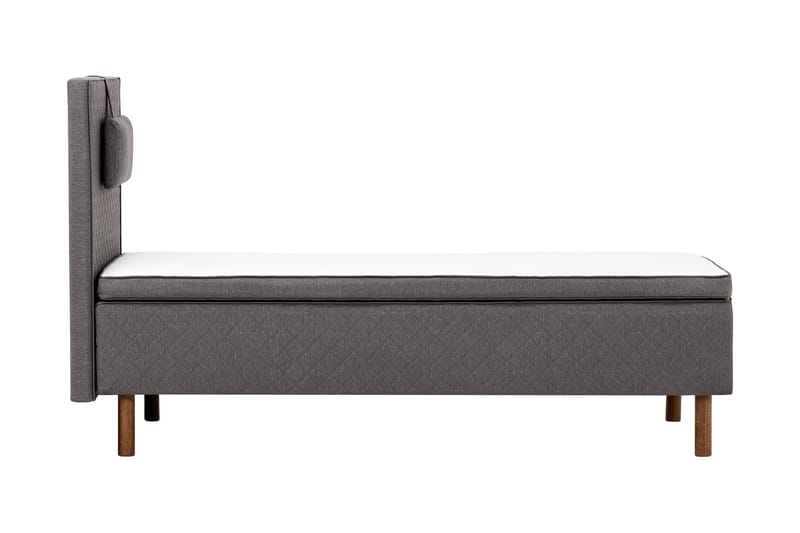 Sundborn Boksseng 80x200 Middelfast Memory - Grå - Møbler - Senge - Enkeltsenge