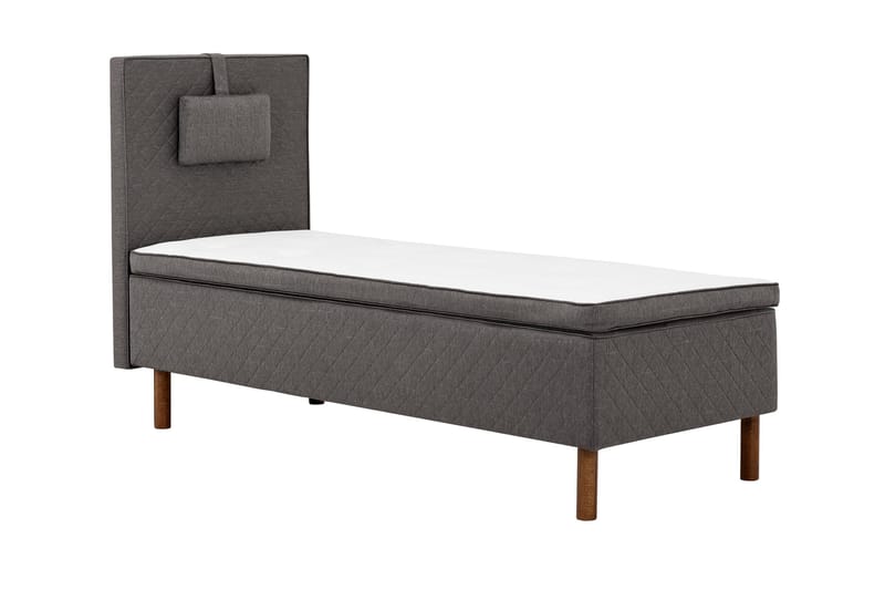 Sundborn boksseng 80x200 middel/hård Latex - Grå - Møbler - Senge - Enkeltsenge