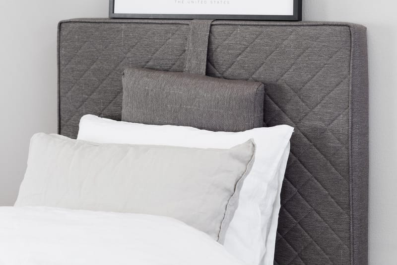 Sundborn boksseng 80x200 middel/hård Latex - Grå - Møbler - Senge - Enkeltsenge