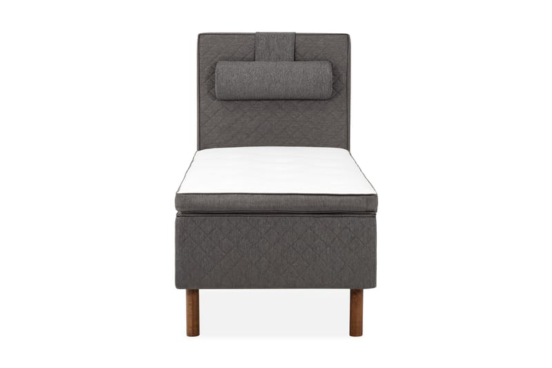 Sundborn boksseng 90x200 - Grå - Møbler - Senge - Boxmadras & boxseng