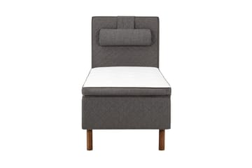 Sundborn Boksseng 90x200 Middelfast Latex - Grå - Møbler - Senge - Boxmadras & boxseng