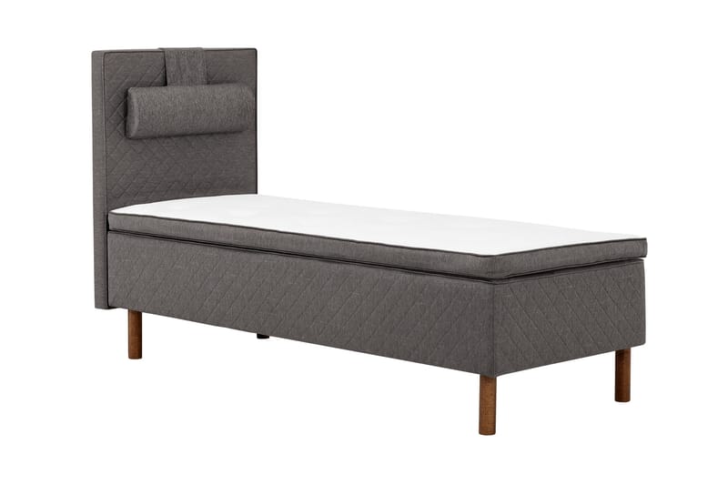 Sundborn boksseng 90x200 middel/hård Memory - Grå - Møbler - Senge - Enkeltsenge