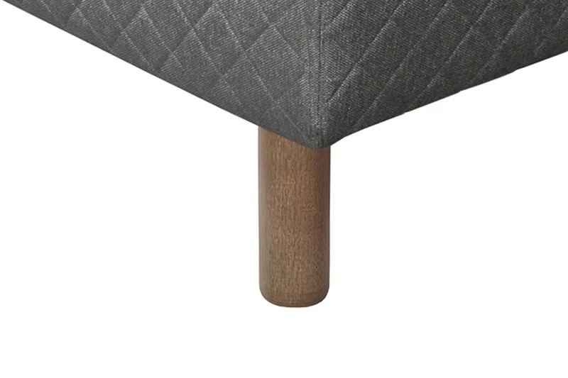 Sundborn boksseng 90x200 middel/hård Memory - Grå - Møbler - Senge - Enkeltsenge