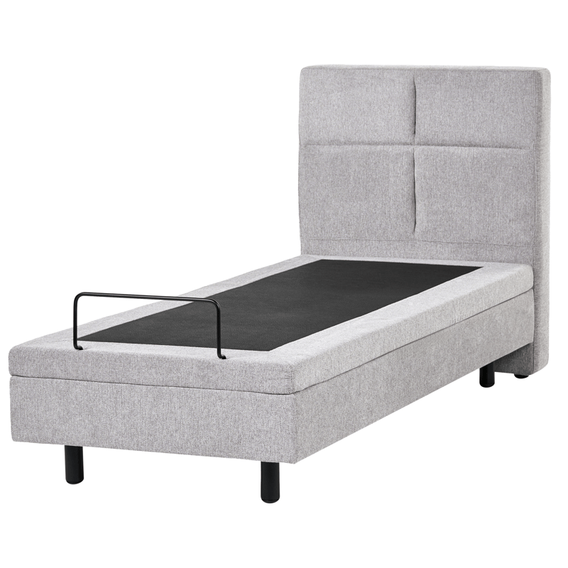 Enkeltseng Viceroy 80x200 cm - Lysegrå - Møbler - Senge - Enkeltsenge