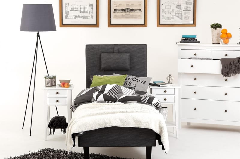 Viken Bas Rammel 80x200cm - Grå, Konade Vitek Ben - Møbler - Senge - Enkeltsenge