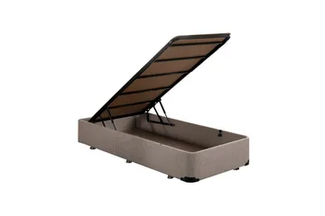 Enkeltsengestel Dasina Enkel Beige - 90 x 190 cm - Møbler - Senge - Sengeramme & sengestel