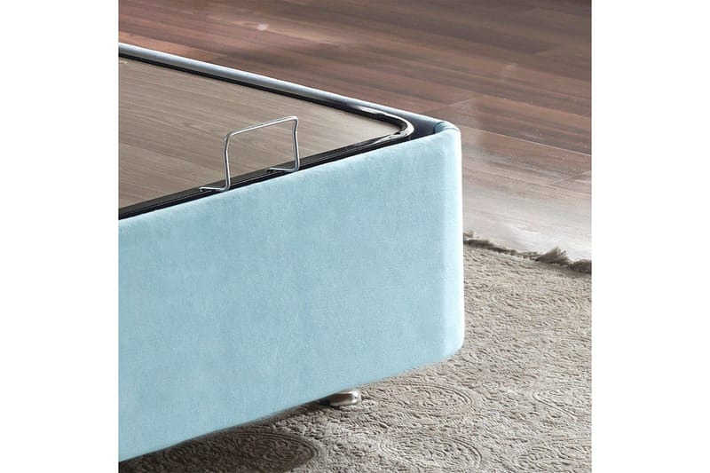 Enkeltsengestel Hyggelig Enkel Lyseblå - 100 x 200 cm - Møbler - Senge - Sengeramme & sengestel