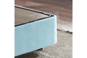 Enkeltsengestel Hyggelig Enkel Lyseblå - 90 x 190 cm - Møbler - Senge - Sengeramme & sengestel