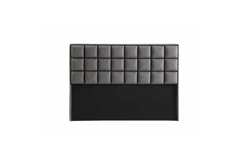 Enkeltsengestel og hovedgærde Sube grå - 100 x 38 x 200 cm - Møbler - Senge - Boxmadras & boxseng