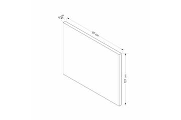 Enkeltsengestel og hovedgærde Sube grå - 90 x 38 x 190 cm - Møbler - Senge - Enkeltsenge