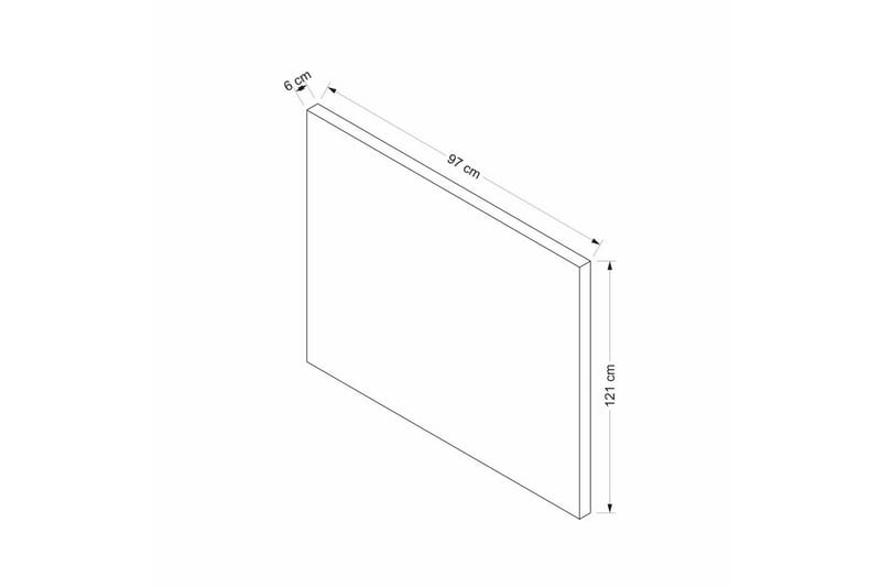 Enkeltsengestel og hovedgærde Sube grå - 90 x 38 x 190 cm - Møbler - Senge - Boxmadras & boxseng