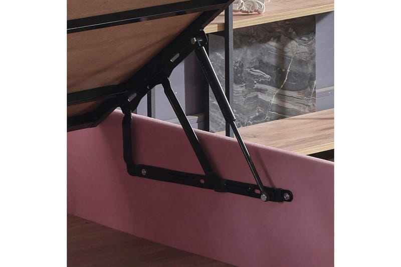 Enkeltsengestel Rasul Single Pnk - 100 x 200 cm - Møbler - Senge - Sengeramme & sengestel