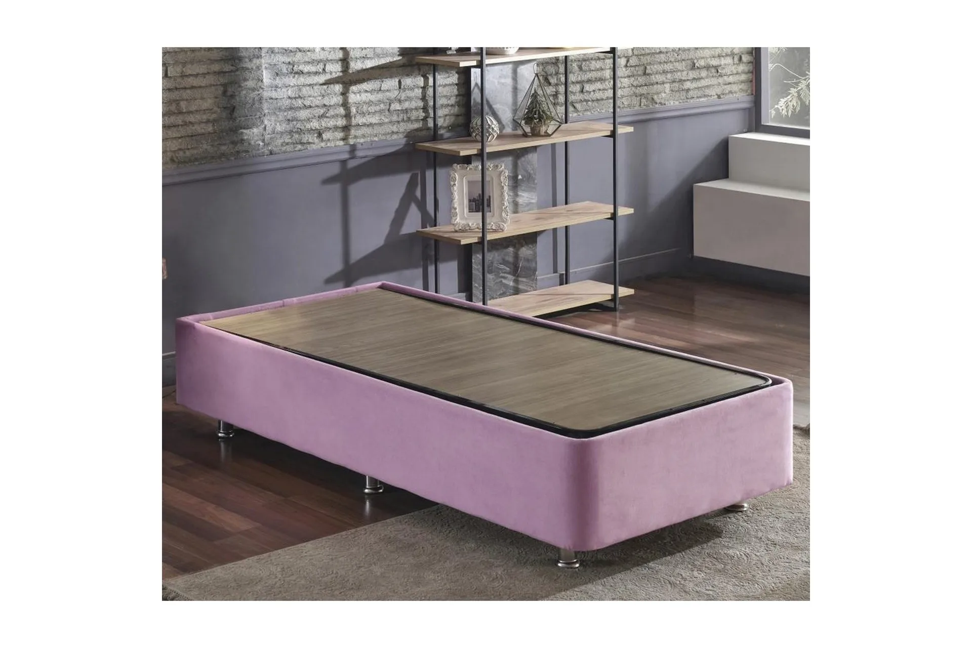 M Rasul Enkeltsengestel Rasul Single Pnk 90 x 190 cm - Møbler | Trademax