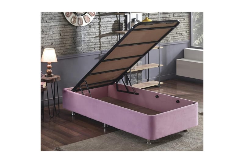 Enkeltsengestel Rasul Single Pnk - 90 x 190 cm - Møbler - Senge - Sengeramme & sengestel