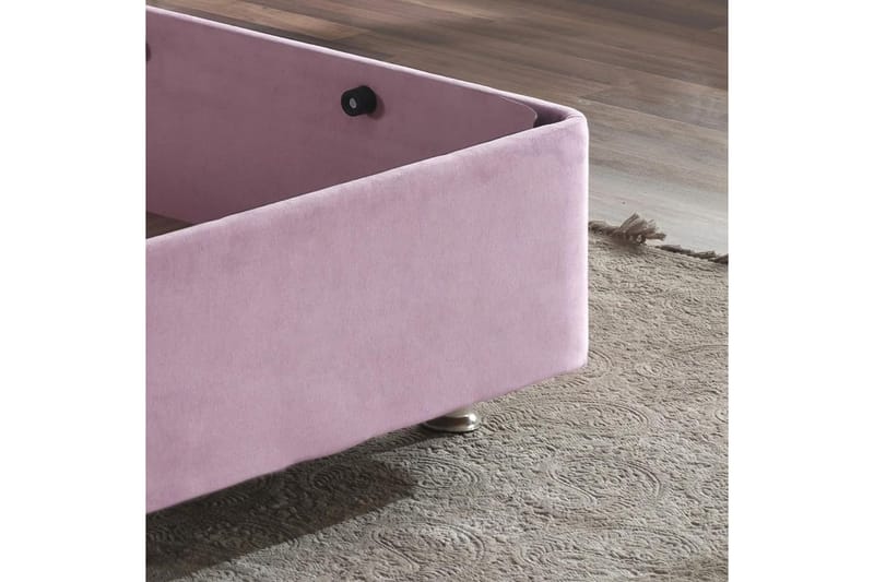 Enkeltsengestel Rasul Single Pnk - 90 x 190 cm - Møbler - Senge - Sengeramme & sengestel