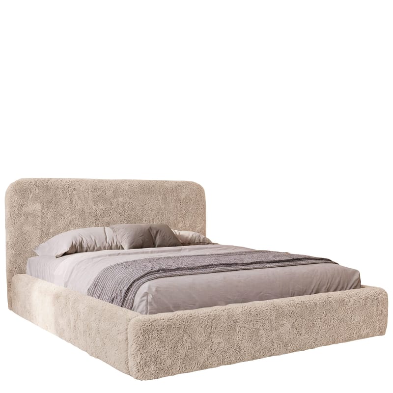 Ervyn Sengeramme 160x200 cm med Opbevaring og Løftefunktion, Beige