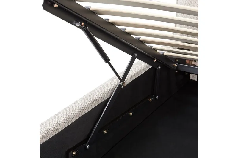 Förvaringssäng Beige 160x200 - Møbler - Senge - Sengeramme & sengestel