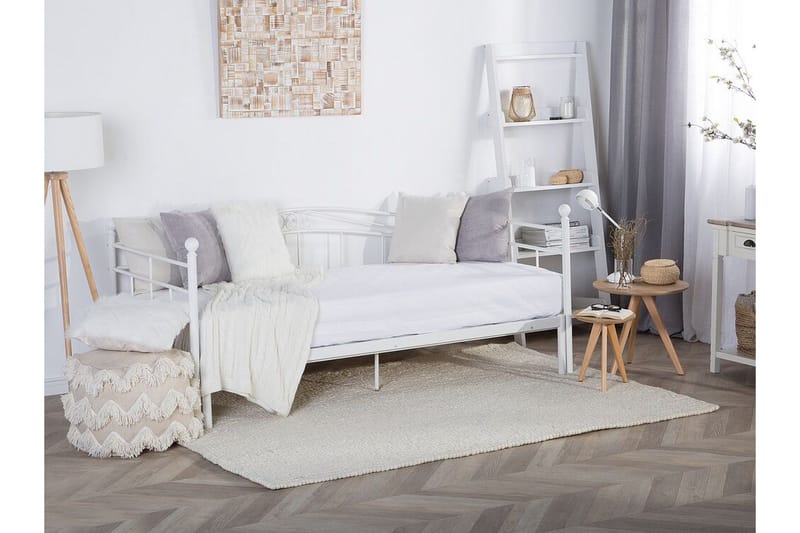 Lutebo Seng 160x200 cm - Hvid - Møbler - Senge - Gæsteseng & ekstraseng - Udtrækkelig seng