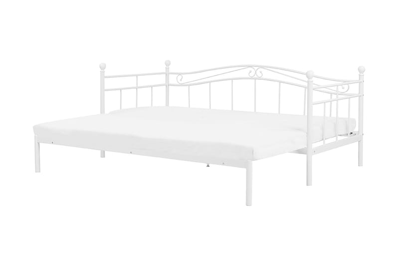 Lutebo Seng 160x200 cm - Hvid - Udtrækkelig seng - Familieseng