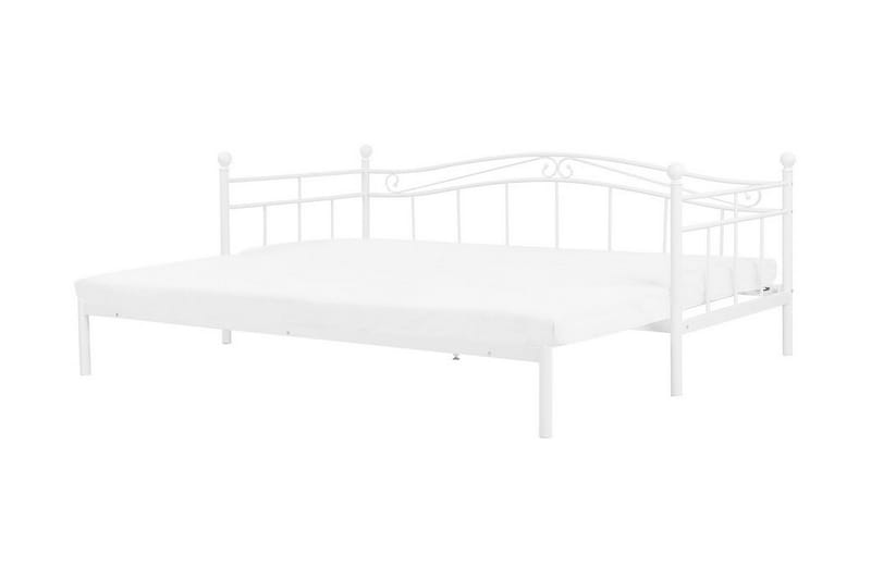 Lutebo Seng 160x200 cm - Hvid - Udtrækkelig seng - Familieseng