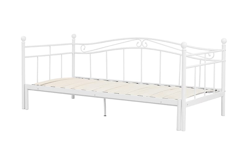 Lutebo Seng 160x200 cm - Hvid - Møbler - Senge - Gæsteseng & ekstraseng - Udtrækkelig seng